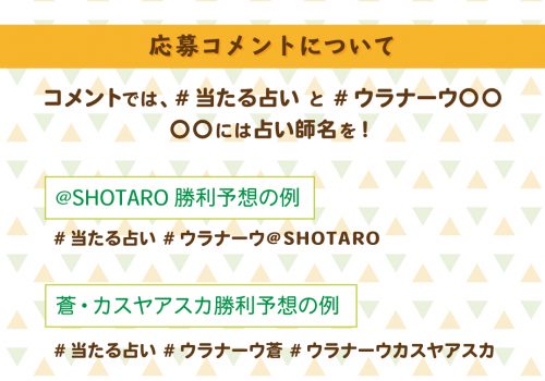 ディズニーペアチケットが当たる占いキャンペーンuranow蒼 Shotaro